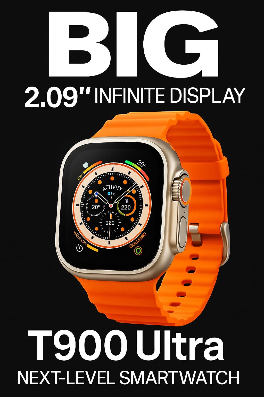 T900 Series 8 T900 Pro Ultra Smart Watch For Men & Women – 2.09" Full Touch Bluetooth Call Smartwatch - Image 4