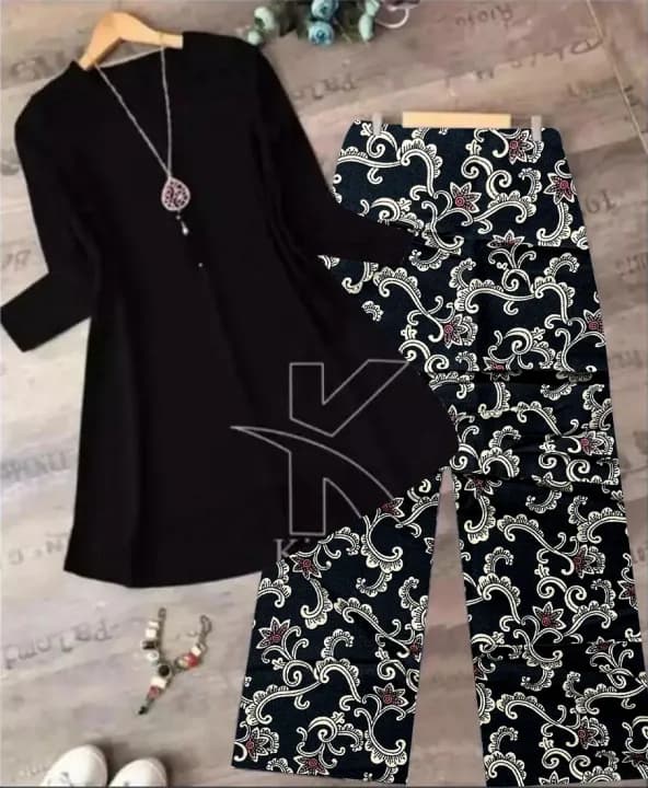 2Pc Stitched Unique Dress for Girls - Trendy, Comfortable, Easy to Wear - Image 3