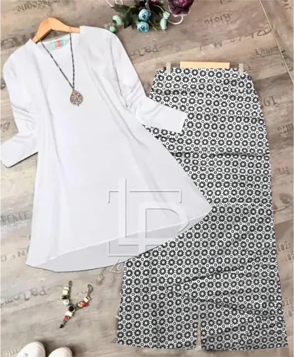 2Pc Stitched Unique Dress for Girls - Trendy, Comfortable, Easy to Wear - Image 5