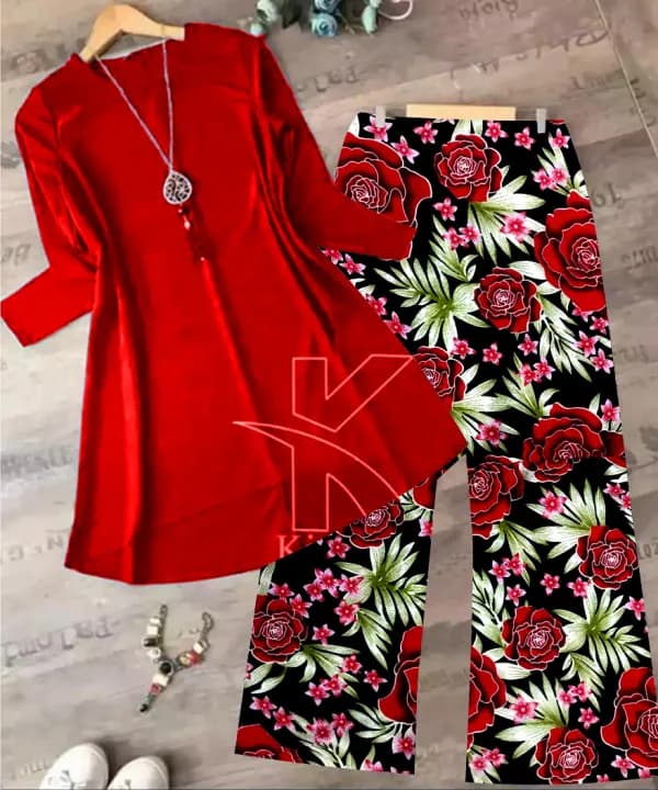 2Pc Stitched Unique Dress for Girls - Trendy, Comfortable, Easy to Wear - Image 7